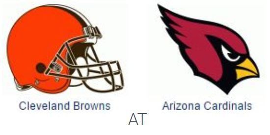 Cleveland Browns @ Arizona Cardinals