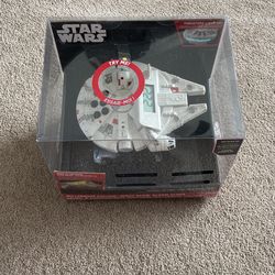 Millennium Falcon STAR WARS Night Glow Alarm Clock Radio with Sound Effects, Theme Song And Light Up Thrusters by Disney and eKids 