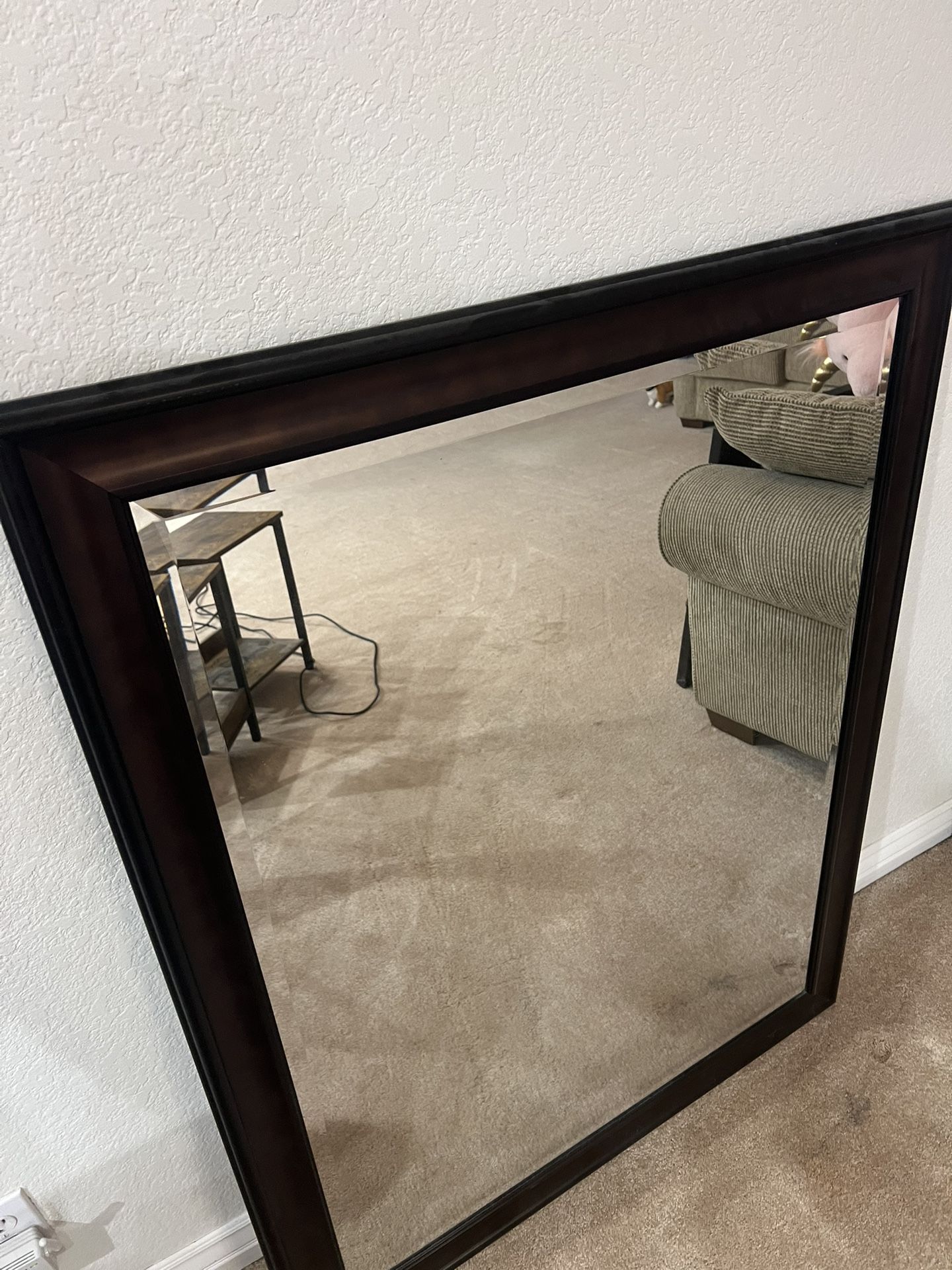 Large Brown Wall Mirror