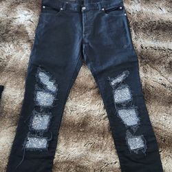 Balmain Crystal Jeans