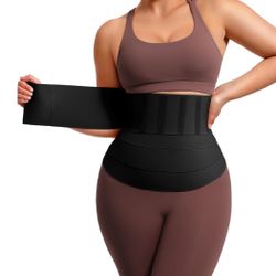 $12 One Size Faja Waist Trainer for Women and Men Trimmer Belt Waist Cincher Tummy Wrap Plus Size Waist Trimmer for Gym Sport