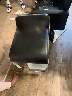 Custom leather bar stool