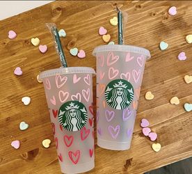 Valentines Starbucks Cups! 