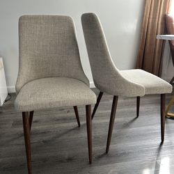 Dinning room chairs ( set of 2)  wheat color