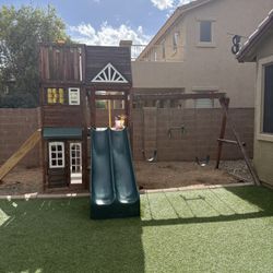 Three Story Play And Swing Set