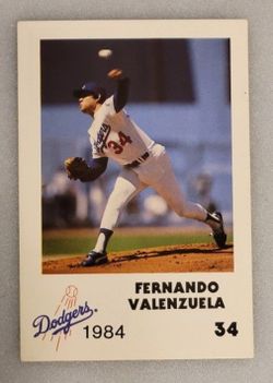 2 - Fernando Valenzuela - 1984 - Baseball Card