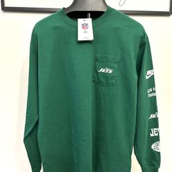 NWT New York Jets Nike Rewind Heavy Max90 Pocket Long Sleeve T-Shirt - Green