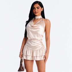 Satin dress (small)