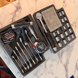 Mechanic Tool Set - Sockets, Wrenches, Tapes & Case