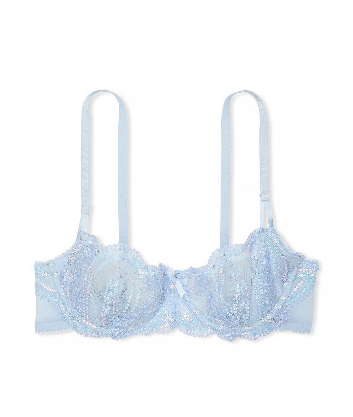 Wicked Iridescent Embroidery Unlined Balconette Bra