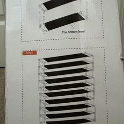 Shoe Rack Storage For Up To 40-50 Pairs Of Shoes. 10 Tier