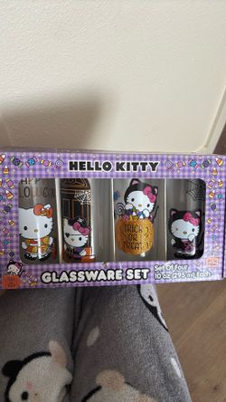 Hello Kitty Glass Cups