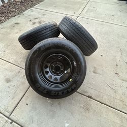 Brand New Black 17” Rims And Spare Tires For SUVs