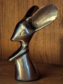 Brass Mouse Figurine 