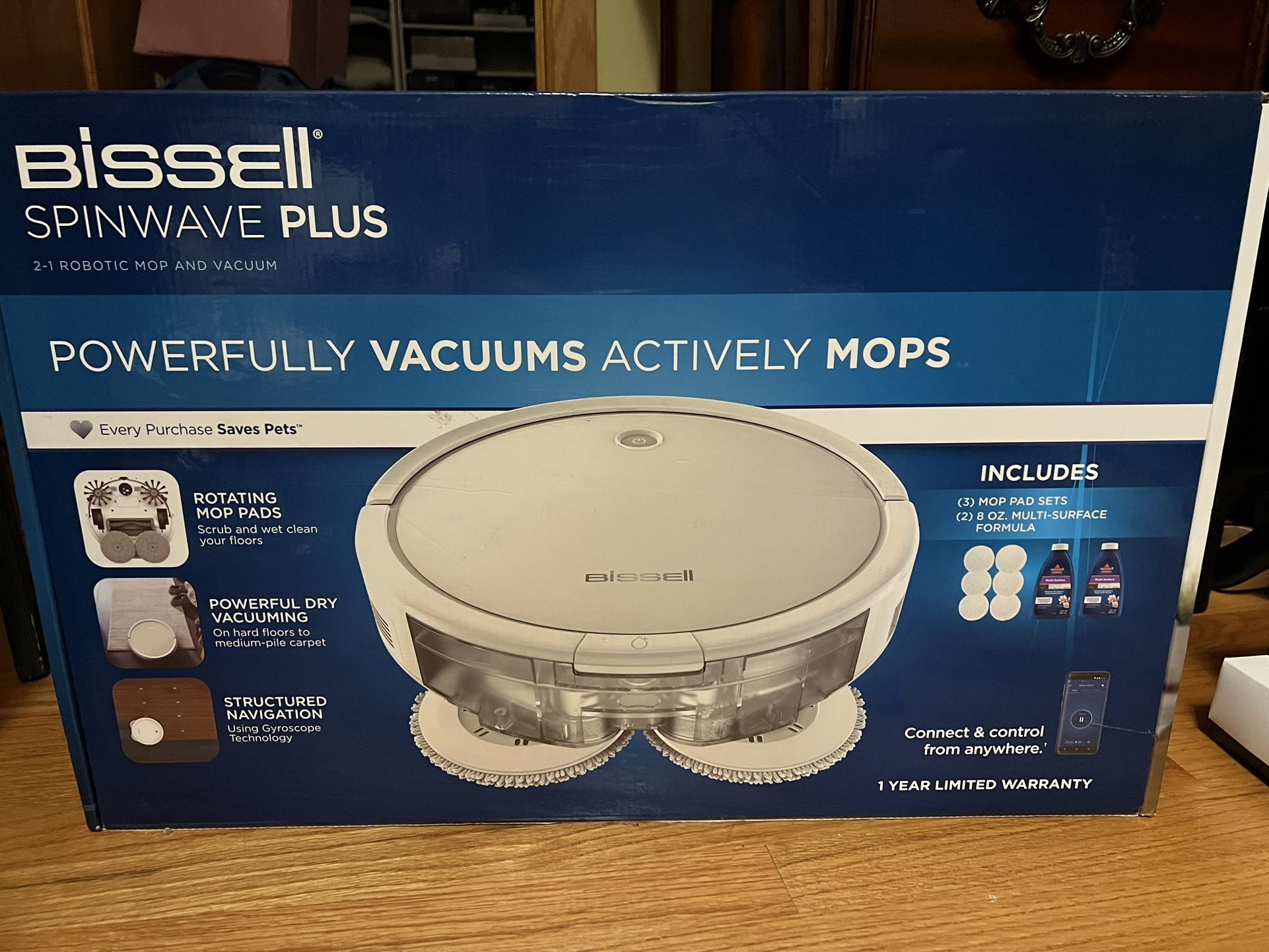 BISSEL SPINWAVE PLUS 2 -1 Robotic Mop And Vacuum