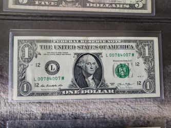 Fancy $1 note, James Bond 007 Bookend