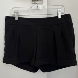Black Express Dress Shorts With Pockets 