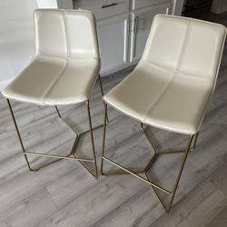 West Elm Slope counter stools (2x)
