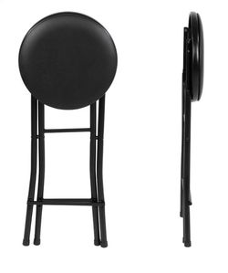 Black folding stool