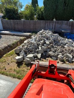 Broken concrete