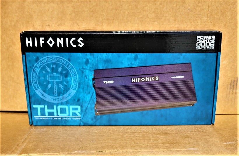 Hifonics Compact Power Amplifier 5-Channel Speaker System Amp 600 Watts TPS-A600.5 🚨 Payment Options Available 🚨 No Credit Needed 🚨