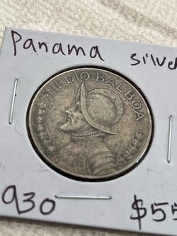 Panama 🇵🇦  (half Balboa) 90% silver 1930