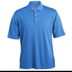 Pebble Beach Golf Polo Shirt Horizontal Textured Design men’s SZ M