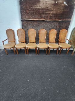 Six (6) Matching Mid-Century Modern Chairs