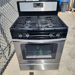 WHIRLPOOL STAINLESS STEEL GAS STOVE
