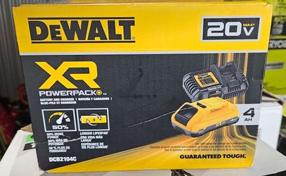 Dewallt MAX XR Power-Pack Lithium-Ion 4. 0Ah Battery and Charger
