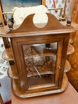Antique wooden shelves