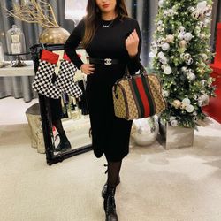 … Vintage Web Original … Canvas Boston Bag.