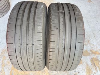 Two Tires 235/35/20 Pirelli P Zero PZ4 PNCS with 70-75% Left Tesla Model 3 Pair
