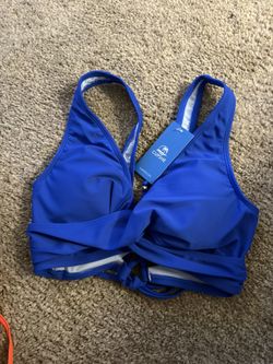 Women’s Brand New Royal Blue Bathing Suit Top Size Small 