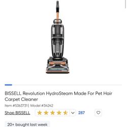 BISSELL Revolution HydroSteam Made For Pet Hair Carpet Cleaner