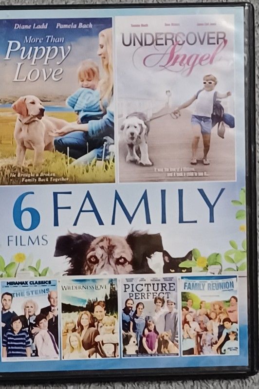 Family Films 6 DVD Puppy Love Angel Perfect Reunion Steins