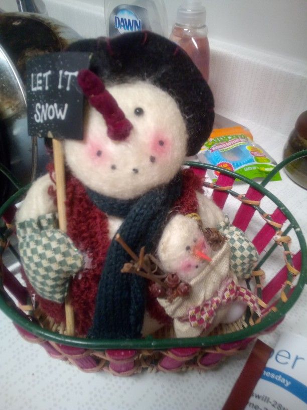 Vintage Felt Snowman