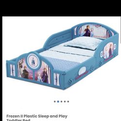 Frozen II Plastic Toddler Bed Frame/ Bed/ Toddler/ Kids/ Toys/ Bedroom/ Furniture/ Sleep/ New