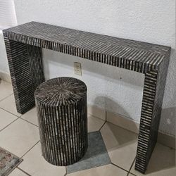 Mother of Pearl ( Desk/table/vanity) + Bench