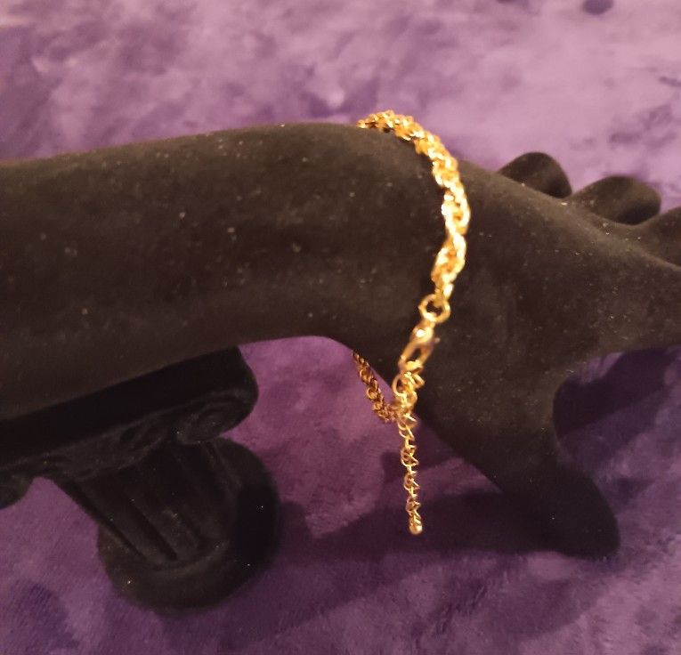 14k Gold Plated Titanium Bracelet