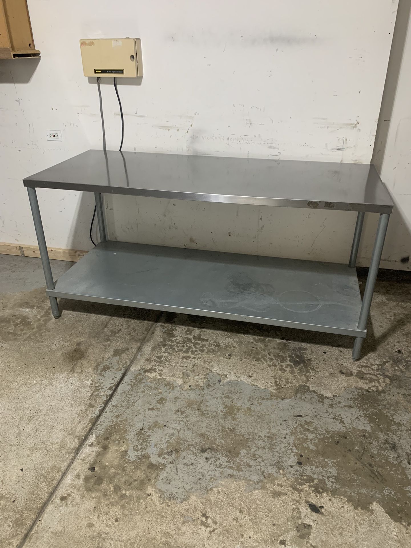 72 x 30 stainless steel work prep table