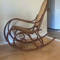 Vintage Thonet Rocking Chair 