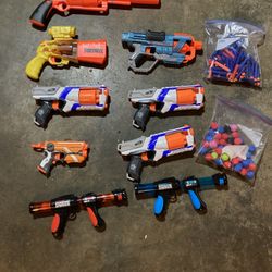 Nerf Guns Ans Popper Guns
