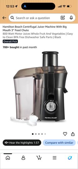 Hamilton Beach juicer