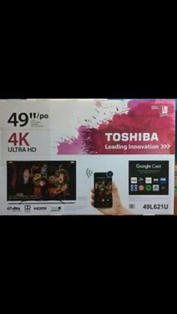 Brand new In Box Toshiba 4k 49" Google Chromecast TV. It is Brand new In Box and retail around $500.