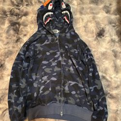 Blue Bape Hoodie 