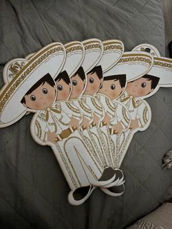 Charro baptism wood cutout