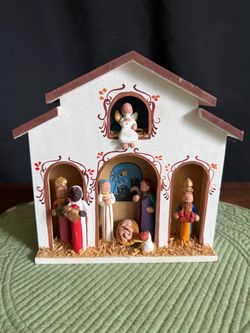 Folk art nativity