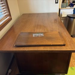 1960s Leopold Vintage Mid Century Modern Walnut Desk