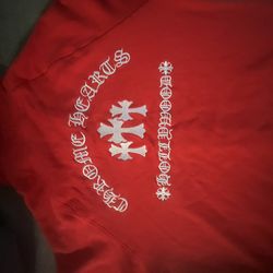 Chrome Heart Hoodie Red And White